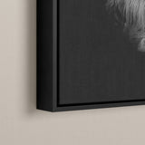 Highland couple op canvas met een lijst