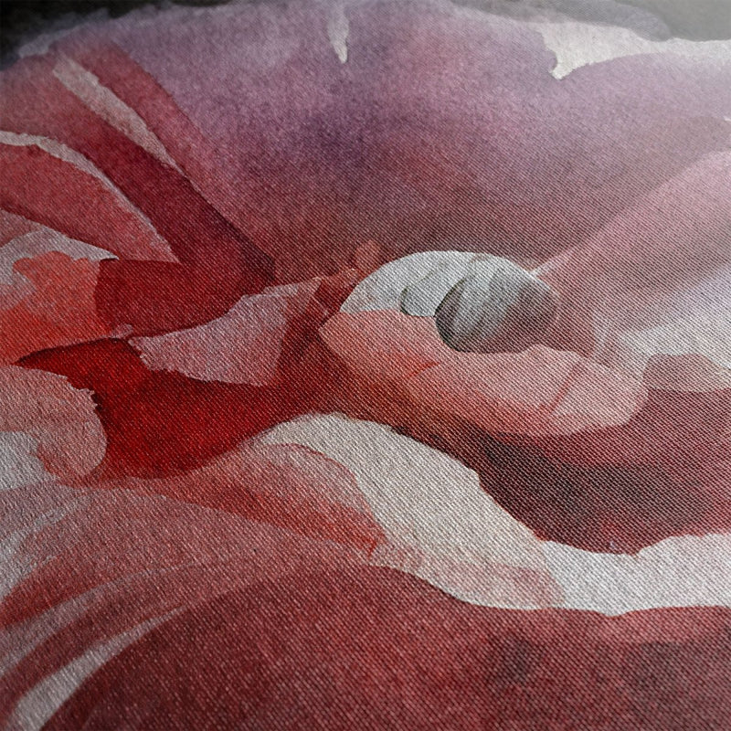 Klaprozen onder het maanlicht op canvas