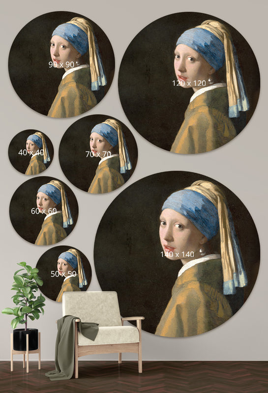 Meesterwerk Meisje met de parel van de meester Johannes Vermeer