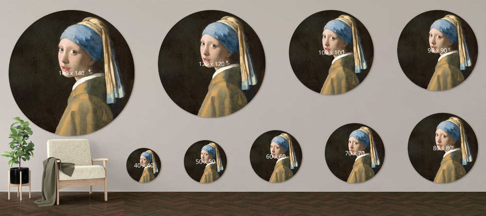 Meesterwerk Meisje met de parel van de meester Johannes Vermeer