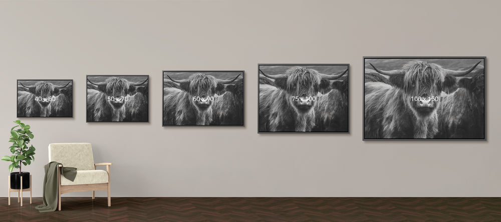 Wil je door ons een Schotse hooglander schilderij laten maken?