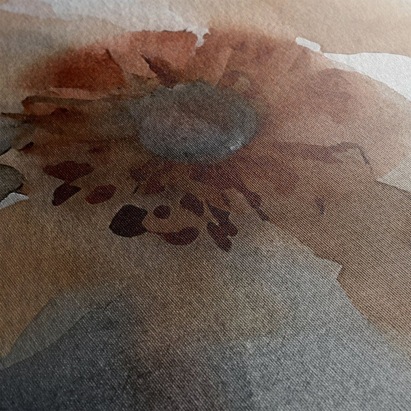 Canvas schilderij met zwarte lijst – expressieve klaprozen onder het zachte maanlicht