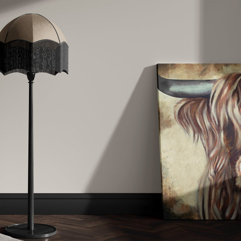 Hooglanders, die zie je hier afgebeeld op canvas