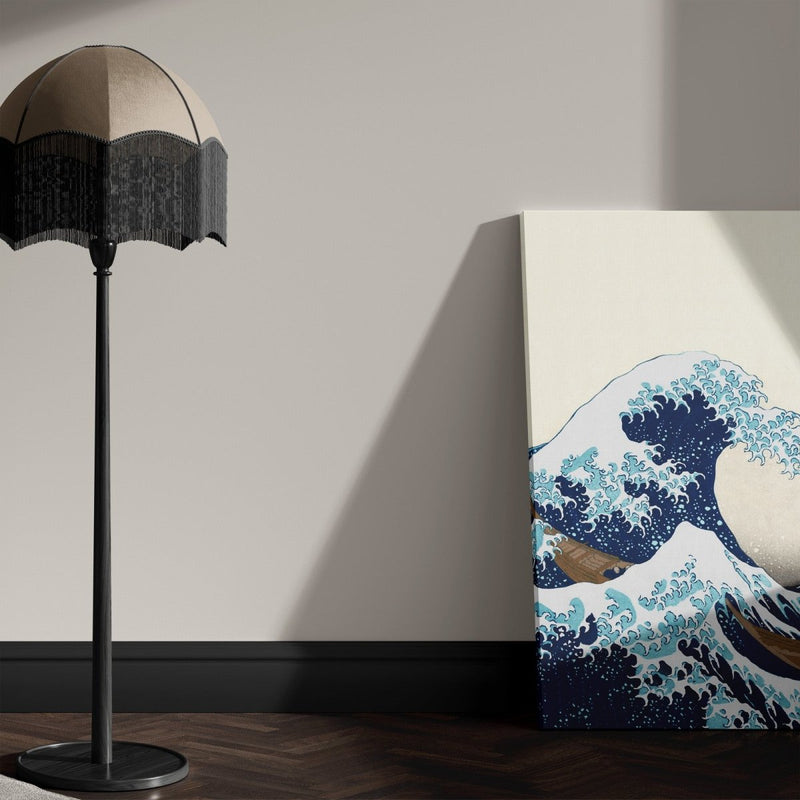japanse kunst van Hokusai, de grote golf op canvas schilderij japanse kunst kopen