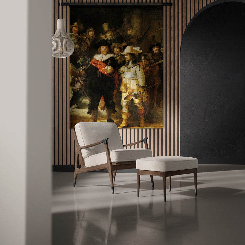 De Nachtwacht is een olieverf schilderij, gemaakt door de Nederlandse kunstschilder Rembrandt van Rijn in 1642, ook wel de Gouden eeuw genoemd