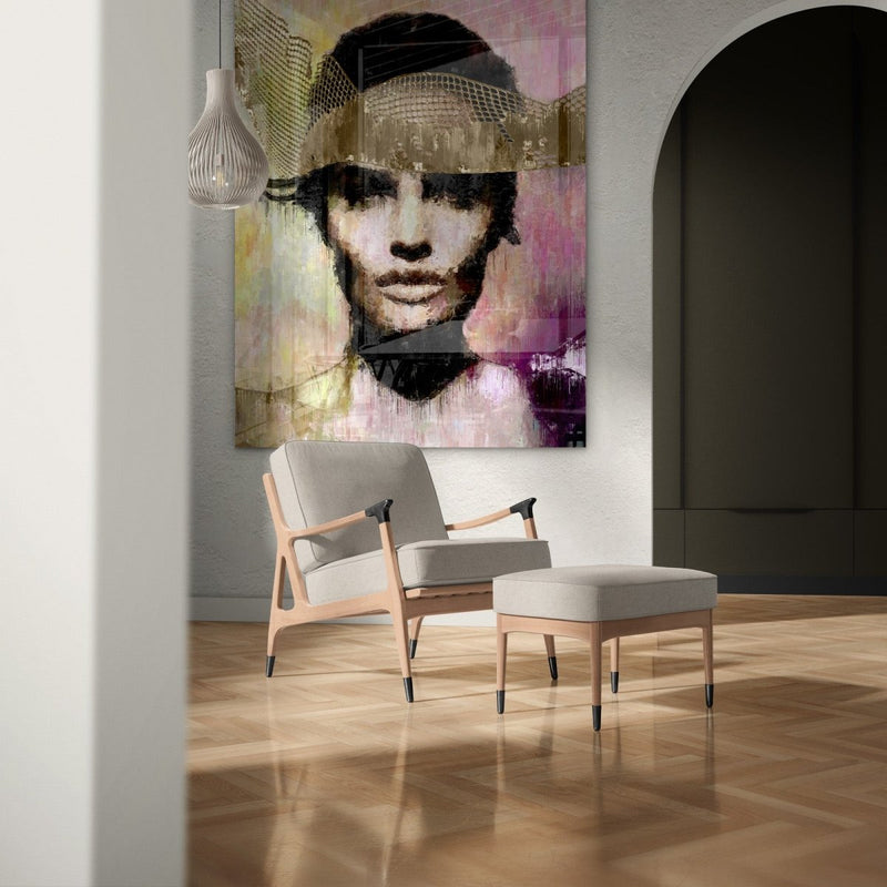 De schilderijen op plexiglas van Kontoer design met veel kleur staan bijzonder goed in een modern interieur
