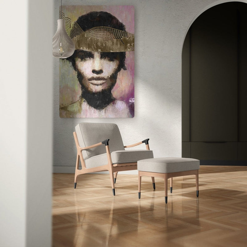 Confidence unveiled op canvas is een modern schilderij