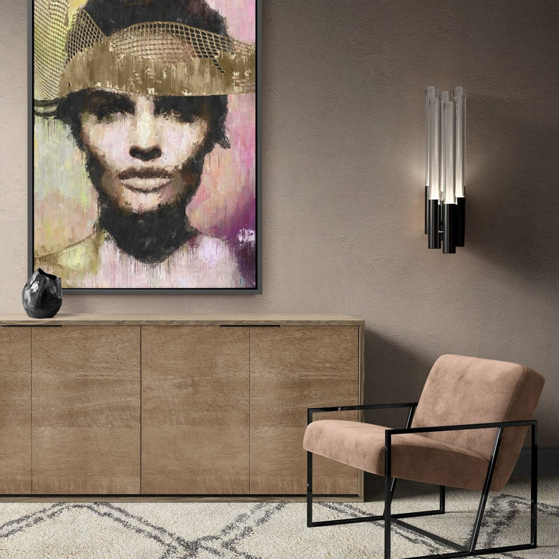 Schilderij met lijst met als thema "zelfzekerheid"
