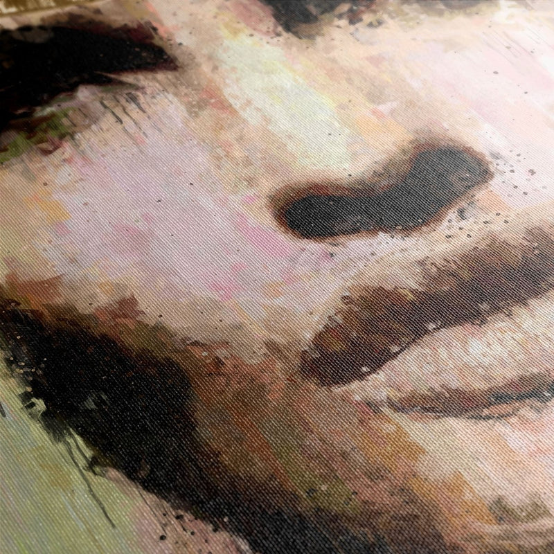 Confidence Unveiled op canvas met baklijst toont een prachtige vrouw die uit haar schulp kruipt