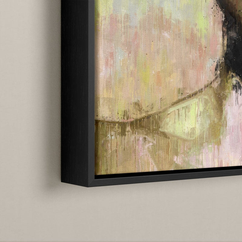 schilderij met zwarte lijst