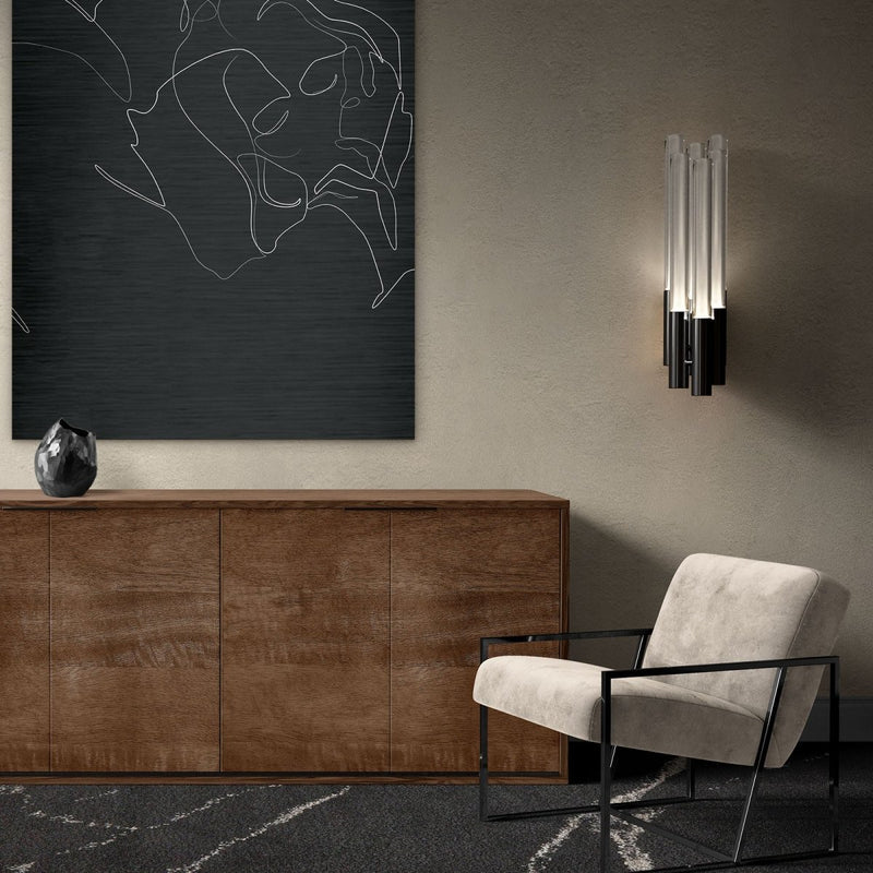"De innigheid" op geborsteld aluminium ( zwart / wit )