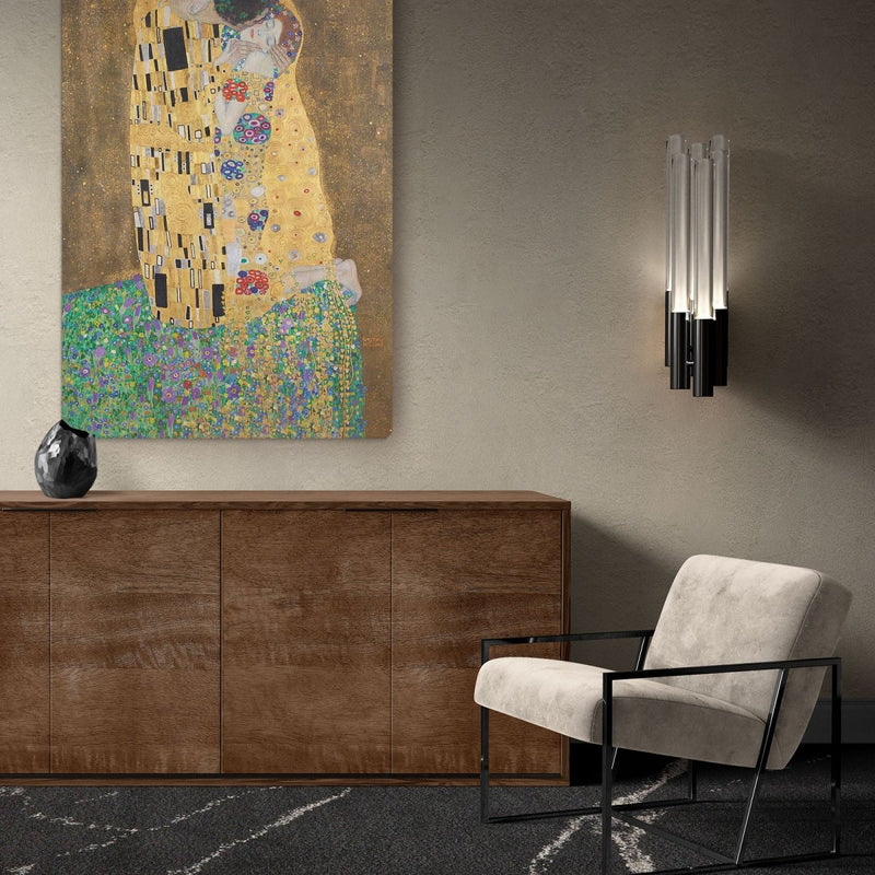 Bestel hier een reproductie van De kus Van de Oostenrijkse kunstenaar Gustav Klimt op canvas