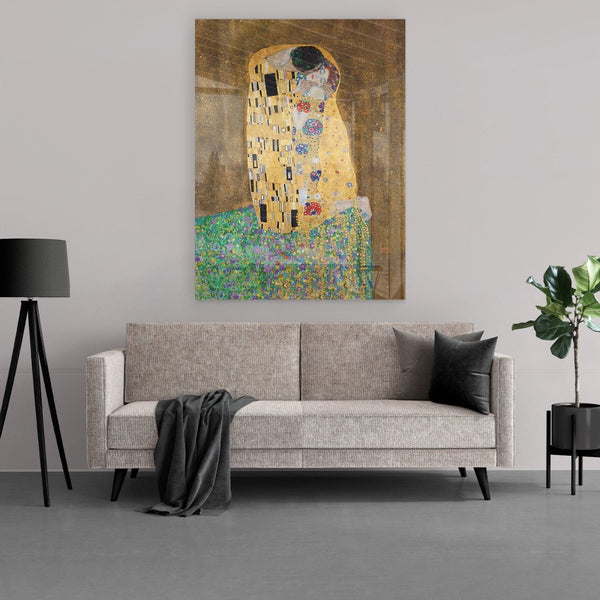 De kus van de Oostenrijkse kunstschilder Gustav Klimt