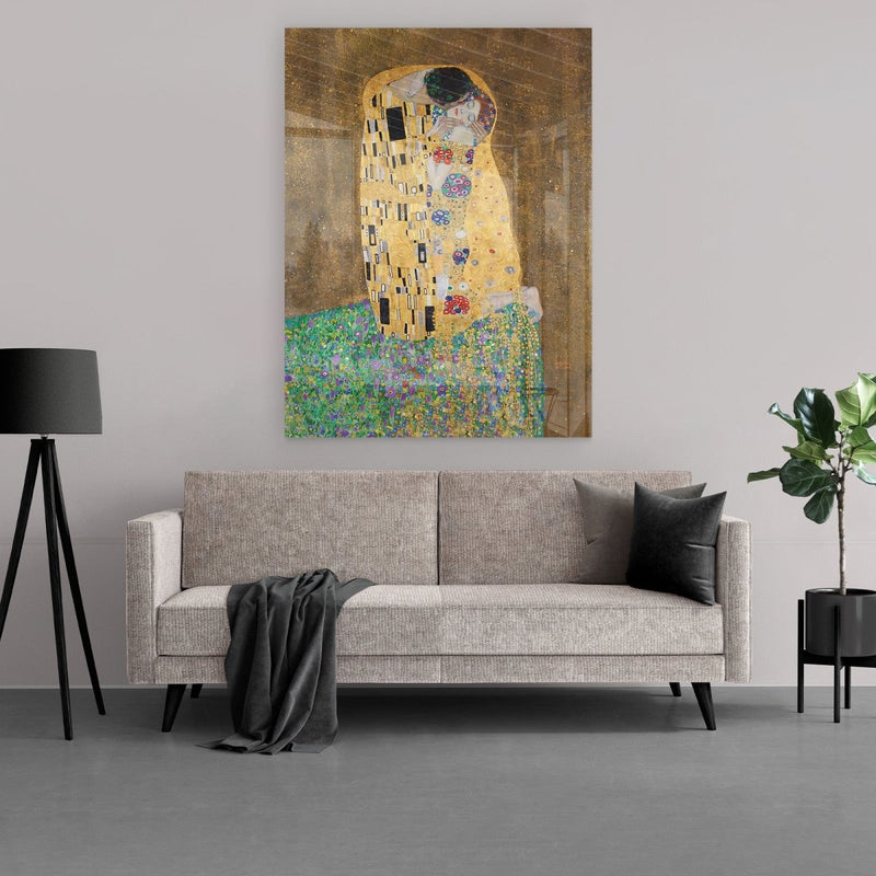 De kus van de Oostenrijkse kunstschilder Gustav Klimt