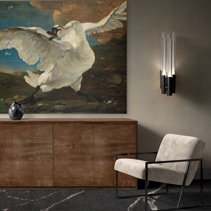 Ook zo'n stoer schilderij als dit past prima in een chic interieur. 