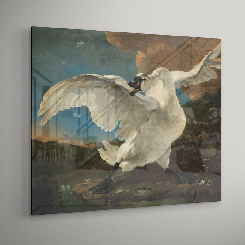 De bedreigde zwaan plexiglas