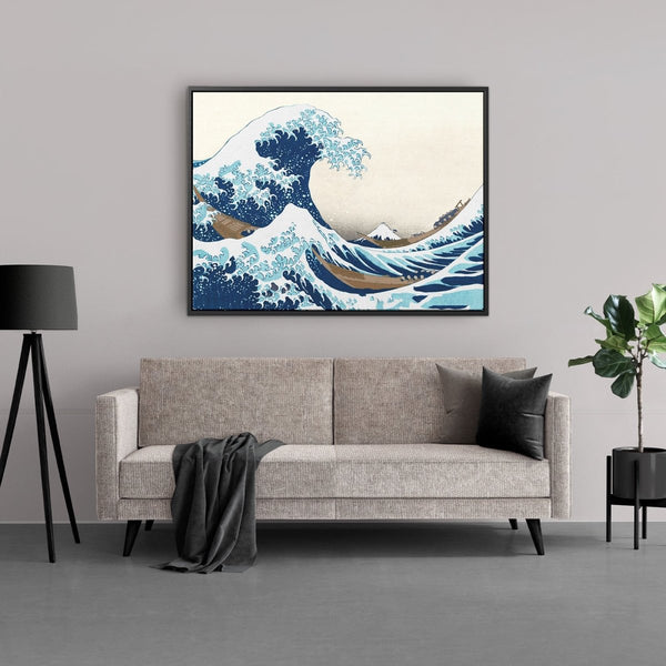 japanse kunst van de grote golf van kanagawa door Japanse kunstenaar Hokusai