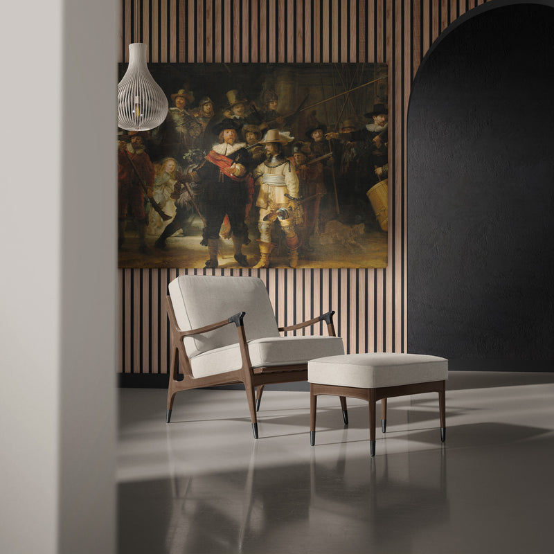 De nachtwacht op canvas is het enige schuttersstuk is wat Rembrandt heeft geschilderd