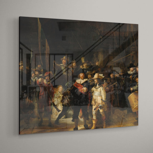 De nachtwacht op plexiglas