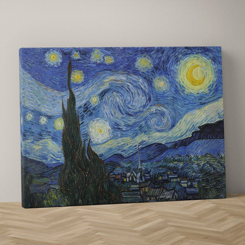 De sterrennacht op canvas