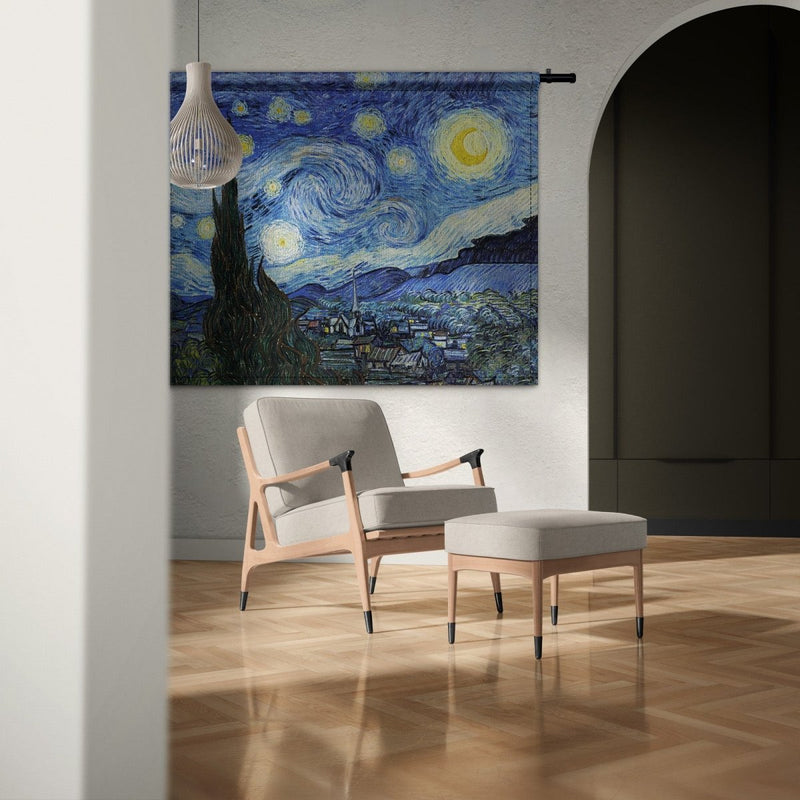 De Sterrennacht op wandkleed