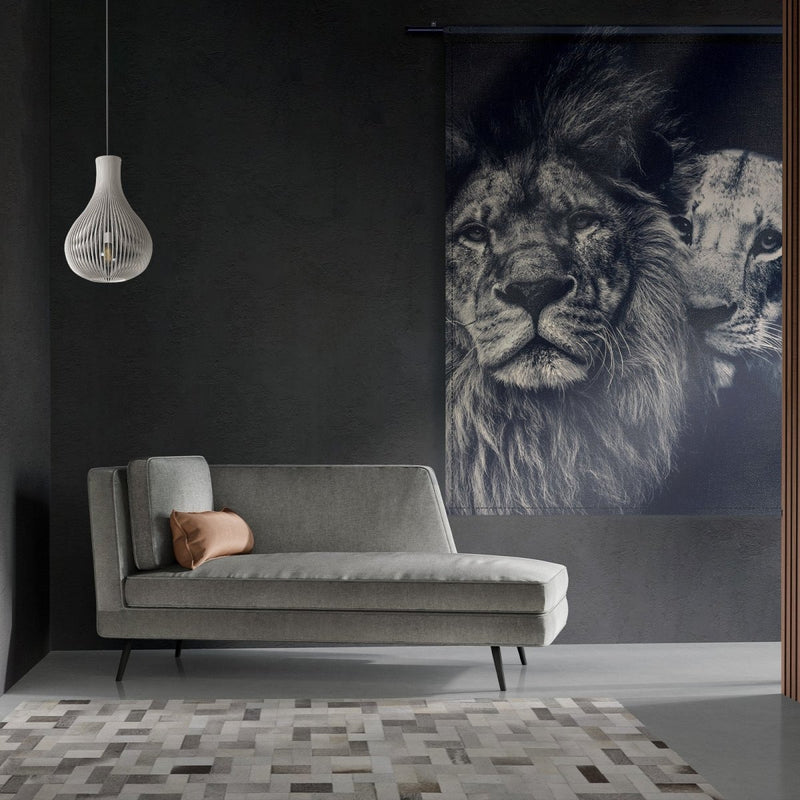 Wandkleed leeuwen