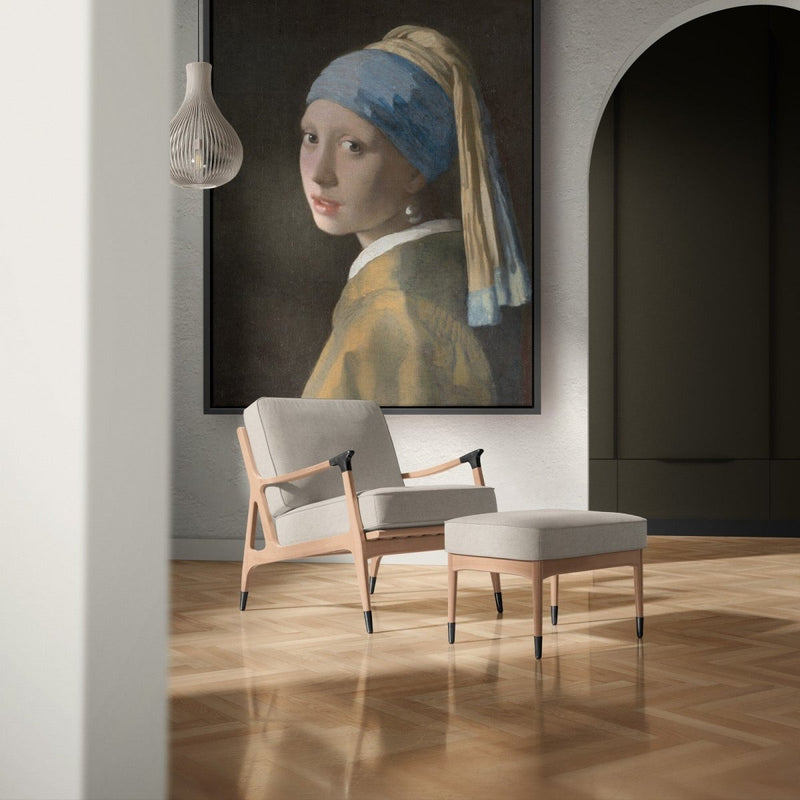 Meisje met de parel canvas baklijst