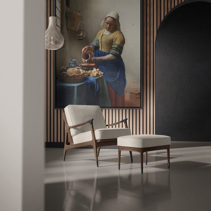 Het melkmeisje schilderij van Johannes Vermeer