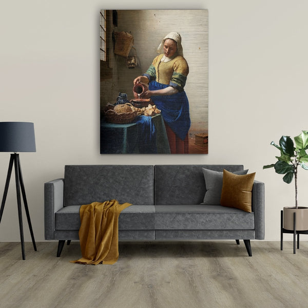 aluminium schilderij melkmeisje