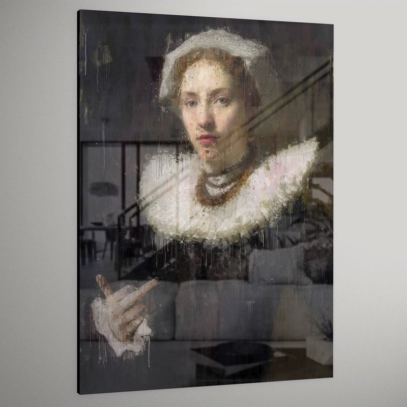 Renaissance rebel op plexiglas