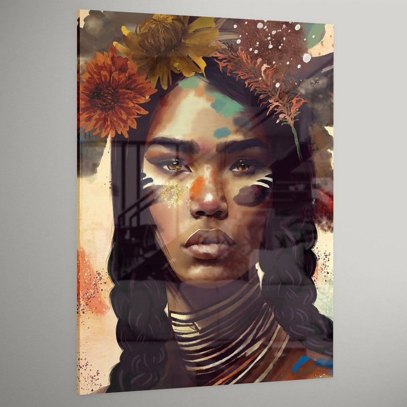 Native woman plexiglas
