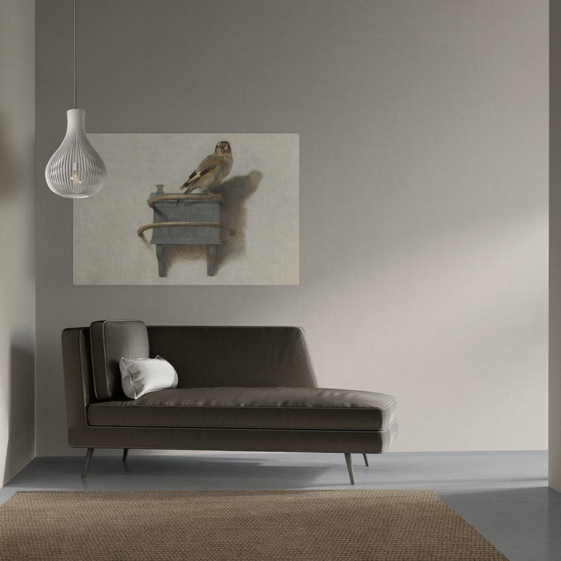 Puttertje op canvas