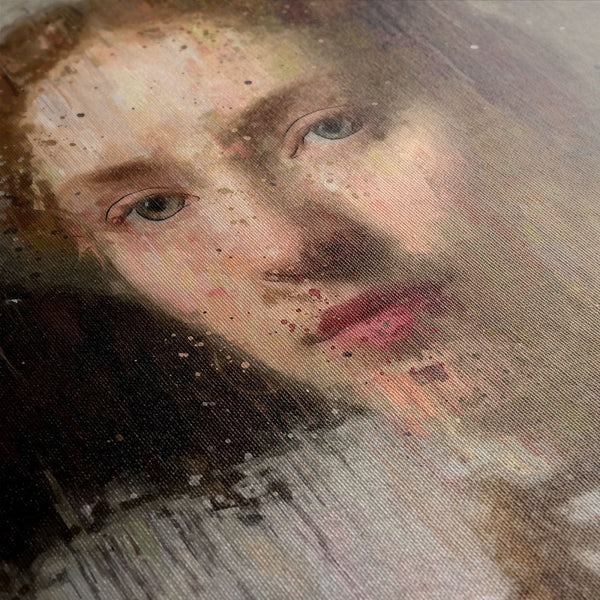 Renaissance rebel op canvas is het 16e eeuws vrouwtje, ook wel de Gouden eeuw of 17e eeuw genoemd, die haar middelvinger opsteekt naar de gevestigde orde. De vrouw in klederdracht maakt het obscene gebaar in de richting van tradities en gebruiken die vrouwen onderdrukten. 