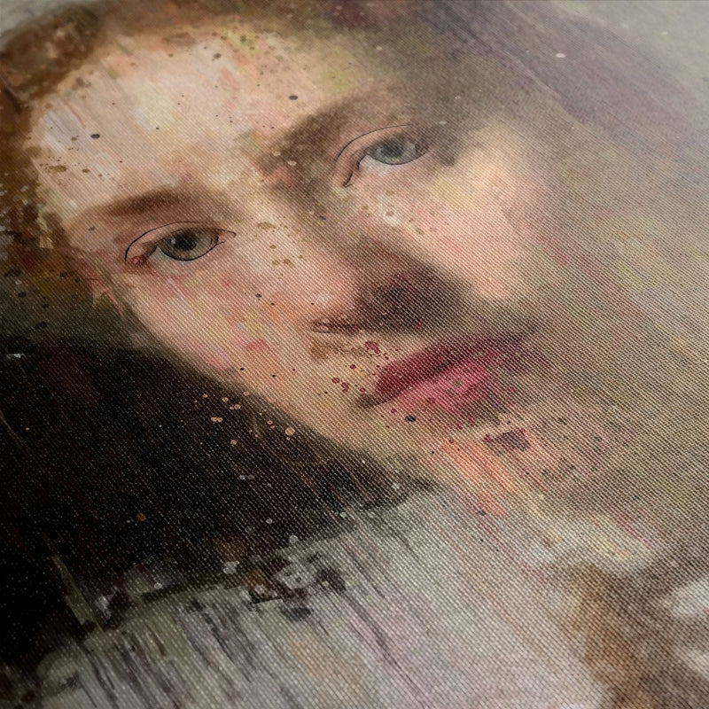 Renaissance rebel op canvas is het 16e eeuws vrouwtje, ook wel de Gouden eeuw of 17e eeuw genoemd, die haar middelvinger opsteekt naar de gevestigde orde. De vrouw in klederdracht maakt het obscene gebaar in de richting van tradities en gebruiken die vrouwen onderdrukten. 