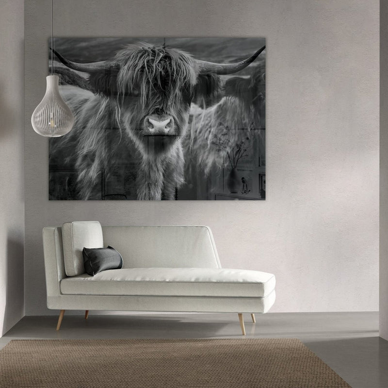 Het mooiste plexiglas schilderij uit de Kontoer design collectie in zwart wit