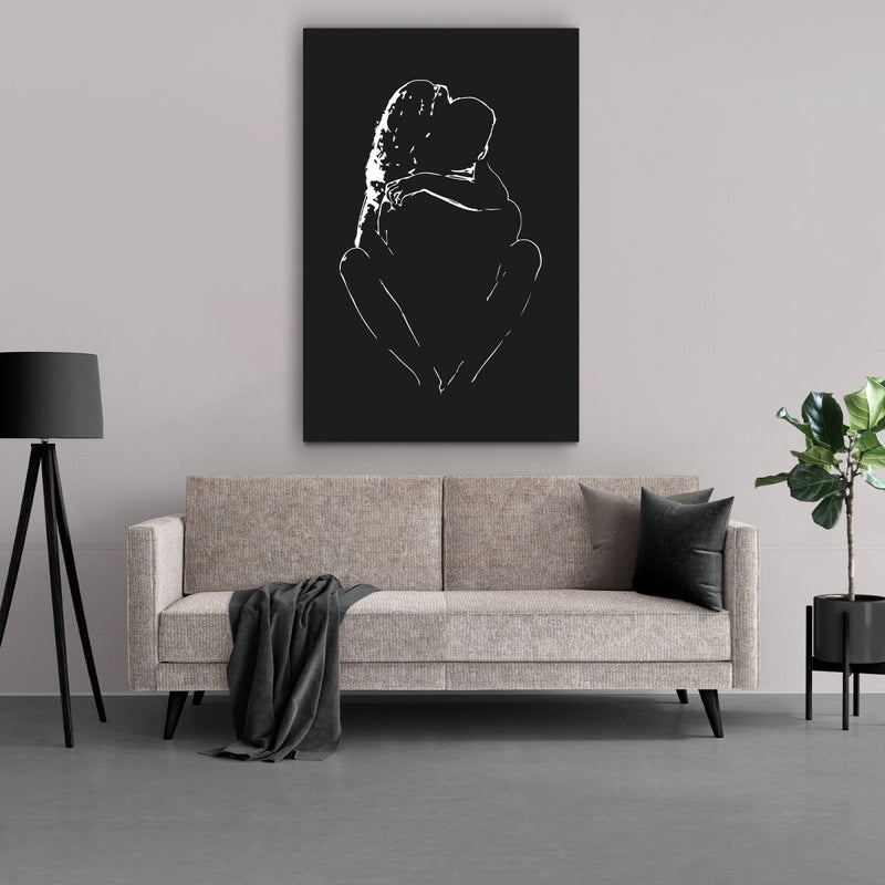 Dibond schilderij zwart wit