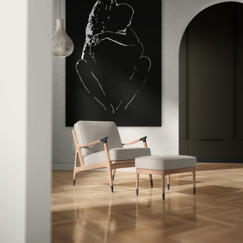 Silhouette erotische lijntekening man vrouw