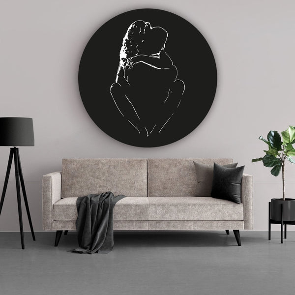 Silhouette muurcirkel