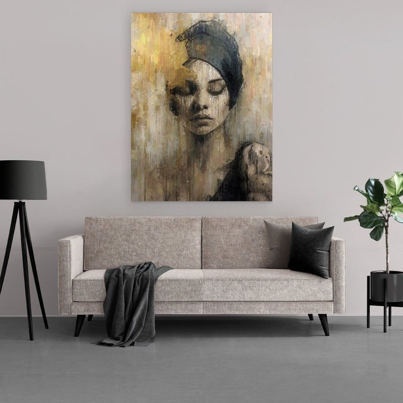 Dit dibond schilderij vindt je niet op vt wonen of op welk ander tv programma dan ook. Dit unieke werk is exclusief verkrijgbaar bij Kontoer design. Het is met de hand getekend en ingevuld. 