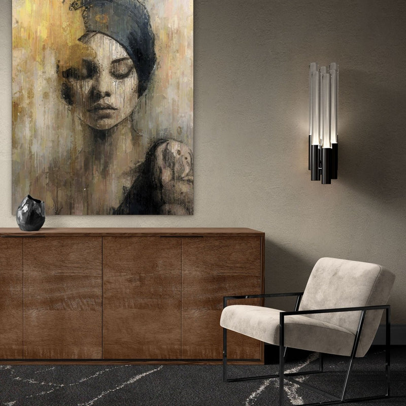 Wow! Dit dibond schilderij is werkelijk één van de mooiste werken voor aan de wand. Het werk kent een abstract tintje, maar zit boordevol artistieke details en kleur. 