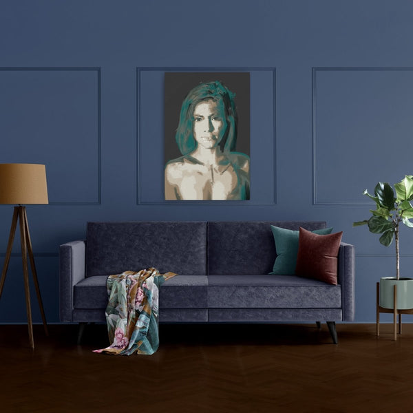 Dibond schilderij met daarop het moderne kunstwerk van de vermoorde onschuld op een formaat naar keuze